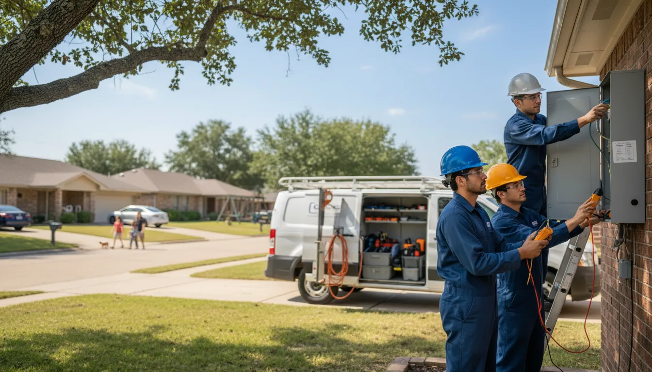 Certified electrician providing emergency electrical services in Cranfills Gap, TX
